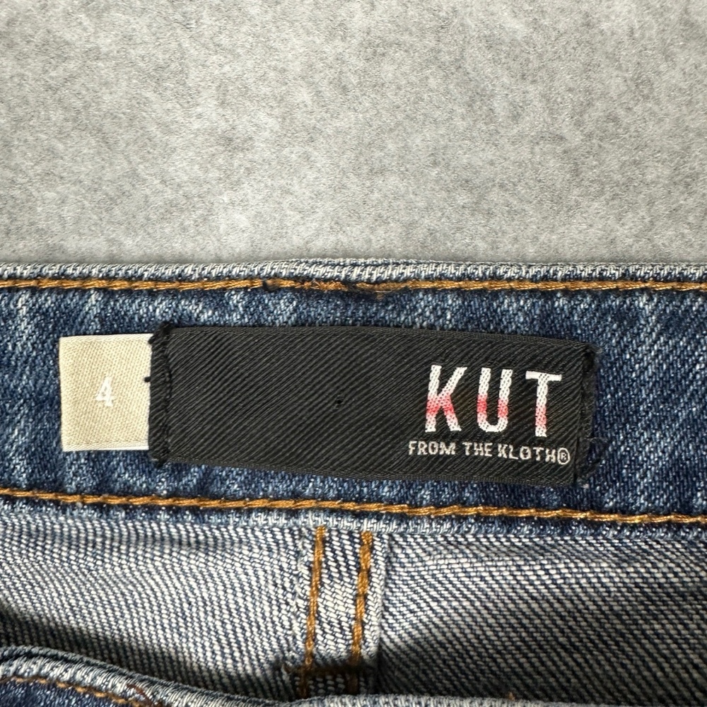 KUT From The Kloth Jeans Womens 4 Catherine Boyfriend Mid Rise Distressed‎ Blue - Picture 6 of 16